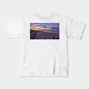 Walcott beach at sunset Kids T-Shirt